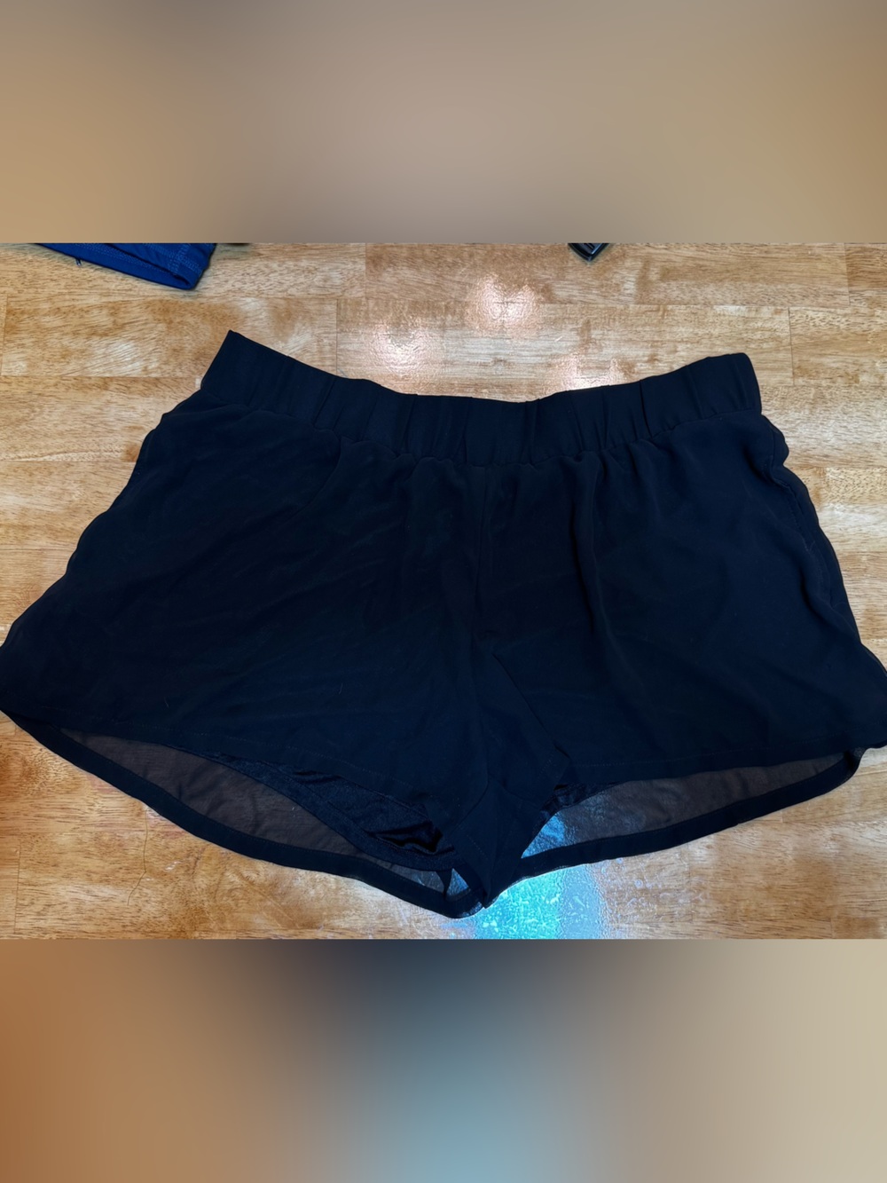 Bisou Bisou Black Polyester Shorts